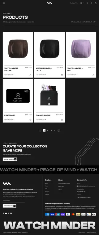 Watch Minder Shop